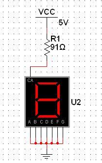 Multisim 10仿真中七段數碼管不顯示